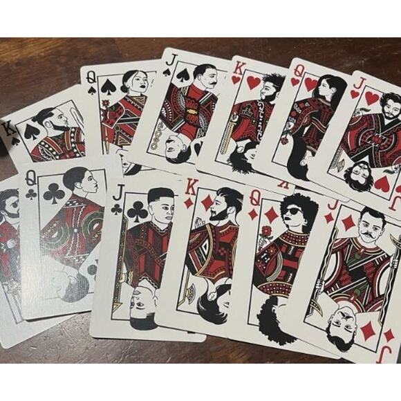 NEW Old Spice Playing Cards 52 Card Deck Barber Inspired Hair Sealed Promotional - Picture 4 of 4